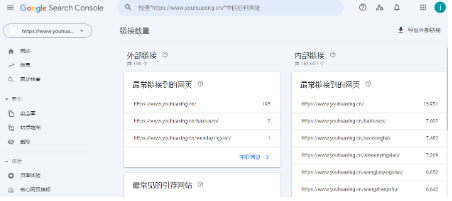 谷歌站长工具（Google Search Console）截图